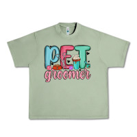 Oil Green pet groomer Urban Heavy Tee - MaliasSmallBusiness