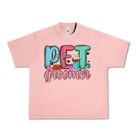 Salmon pet groomer Urban Heavy Tee - MaliasSmallBusiness