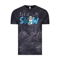 Cloud Black let it snow snowman coffee Vintage Tee - JahusDesignShop