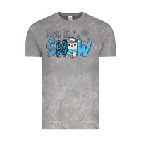 Cloud Rock let it snow snowman coffee Vintage Tee - JahusDesignShop