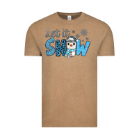 Vintage Coffee let it snow snowman coffee Vintage Tee - JahusDesignShop