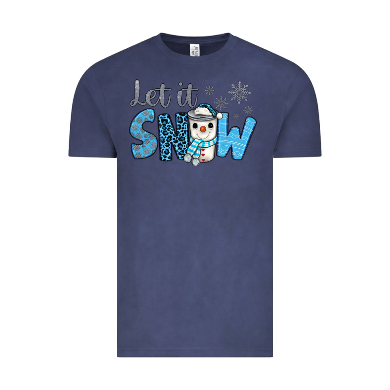 Let It Snow Snowman Coffee Vintage Tee by JahusDesignShop | Teevron