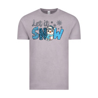 Vintage Zinc let it snow snowman coffee Vintage Tee - JahusDesignShop