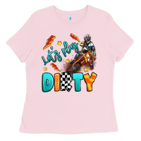 Bubblegum Pink let's play dirty Ladies Tee - Artiststas