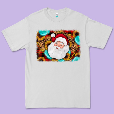 Santa Background Premium Tee Designed By Jahusdesignshop