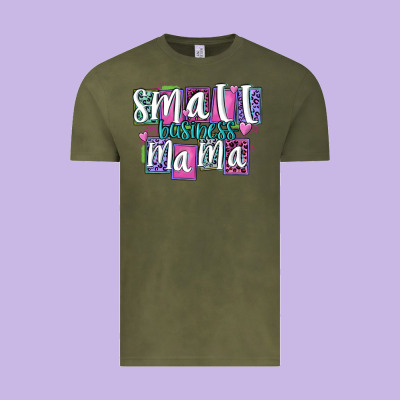 Small Business Mama Vintage Tee Designed By Maliassmallbusiness