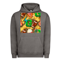 Pigment Tornado american football go with thunder and leopard  seamless pattern Urban Hoodie - BundleAndBundleShop