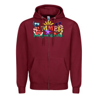 Burgundy summer looks good on me Zipper Hoodie - NancyCooperArtShop