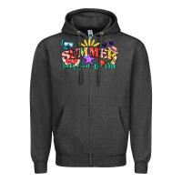 Charcoal Heather summer looks good on me Zipper Hoodie - NancyCooperArtShop