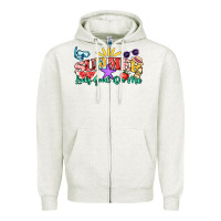 Oatmeal Heather summer looks good on me Zipper Hoodie - NancyCooperArtShop