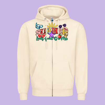 Summer Looks Good On Me Zipper Hoodie Designed By Nancycooperartshop