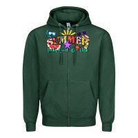 Sports Green summer looks good on me Zipper Hoodie - NancyCooperArtShop