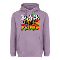 Lavender black and proud Heavyweight Hoodie - CowGirlArtShop