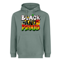 Sage black and proud Heavyweight Hoodie - CowGirlArtShop