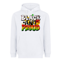 White black and proud Heavyweight Hoodie - CowGirlArtShop