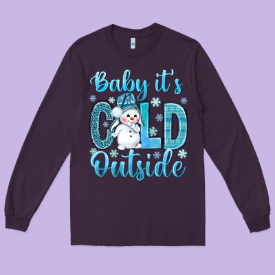 Baby It's Cold Outside Bbs Long Sleeve Tee Designed By Bundleandbundleshop