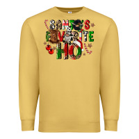 Antique Gold santas favorite ho Premium Sweatshirt - CowGirlArtShop