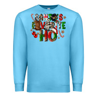 Ocean Blue santas favorite ho Premium Sweatshirt - CowGirlArtShop