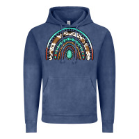 Vintage Denim blessed western rainbow Vintage Hoodie - Jasminsmagicworld