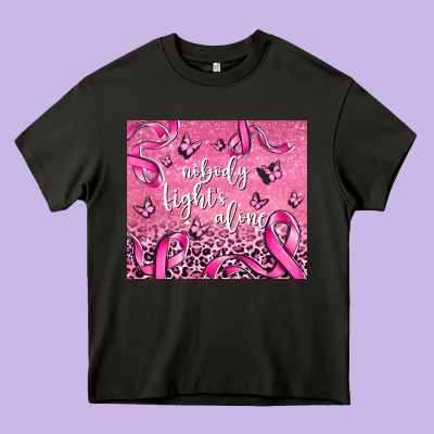 Nobody Fights Alone Heavy Core Tee Designed By Adodesignshop