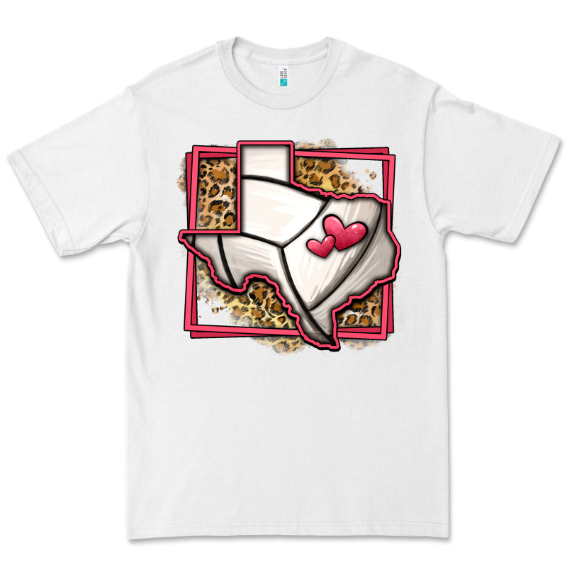Leopard Volleyball Texas Map Premium Tee by Jasminsmagicworld | Teevron