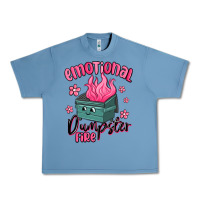 Pebble Blue emotional dumpster fire Urban Heavy Tee - MaliasSmallBusiness