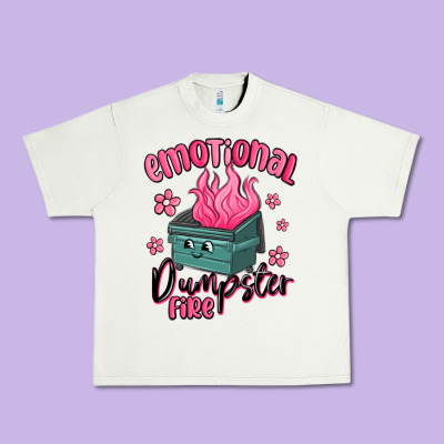 Emotional Dumpster Fire Urban Heavy Tee Designed By Maliassmallbusiness