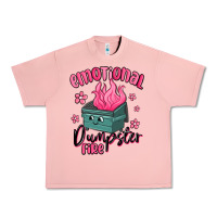 Salmon emotional dumpster fire Urban Heavy Tee - MaliasSmallBusiness