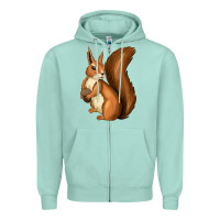 Seafoam siqurell Zipper Hoodie - texasbilliewilder