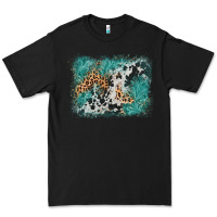 Black cowhide turquoise leather background Premium Tee - AdoDesignShop