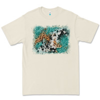 Bone cowhide turquoise leather background Premium Tee - AdoDesignShop