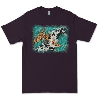 Plum cowhide turquoise leather background Premium Tee - AdoDesignShop