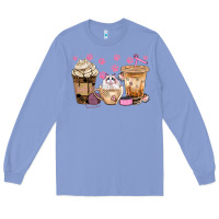 Colony Blue cat coffee cups with paw bbs Long Sleeve Tee - BundleAndBundleShop