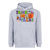 Heather Grey trick or treat Heavyweight Hoodie - CowGirlArtShop