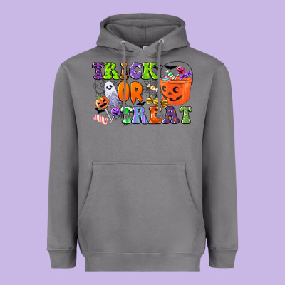 Trick Or Treat Heavyweight Hoodie Designed By Cowgirlartshop