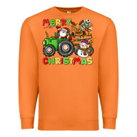 Carrot merry christmas crew tractor Premium Sweatshirt - CowGirlArtShop