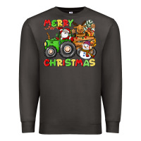 Smoke merry christmas crew tractor Premium Sweatshirt - CowGirlArtShop
