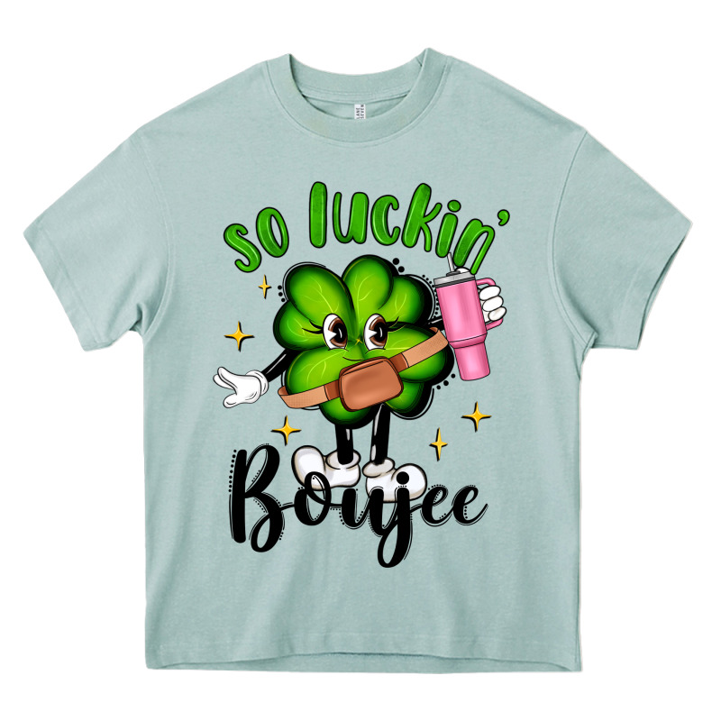 So Luckin Boujee Heavy Core Tee by Artiststas | Teevron