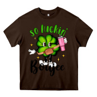 Chocolate Brown so luckin boujee Heavy Core Tee - Artiststas