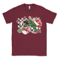 Burgundy gamer christmas game controller Classic Tee - MaliasSmallBusiness