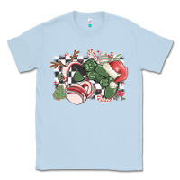 Dusty Blue gamer christmas game controller Classic Tee - MaliasSmallBusiness