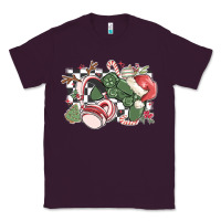 Plum gamer christmas game controller Classic Tee - MaliasSmallBusiness