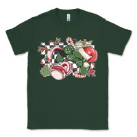 Sports Green gamer christmas game controller Classic Tee - MaliasSmallBusiness