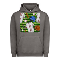 Pigment Tornado baseball uniform and field seamless pattern Urban Hoodie - BundleAndBundleShop