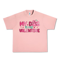 Salmon my dog is my valentine Urban Heavy Tee - MaliasSmallBusiness