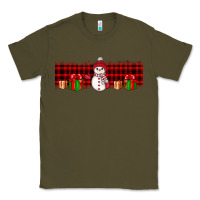 Army Green Christmas snowman Classic Tee - JahusDesignShop