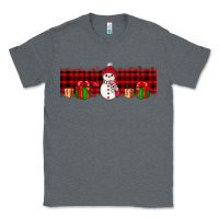 Charcoal Heather Christmas snowman Classic Tee - JahusDesignShop