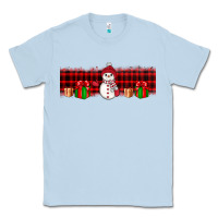 Dusty Blue Christmas snowman Classic Tee - JahusDesignShop