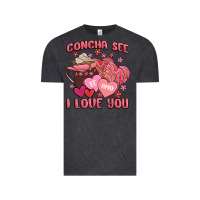 Vintage Black concha see te amo  i love you Vintage Tee - MaliasSmallBusiness