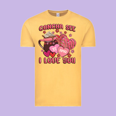 Concha See Te Amo  I Love You Vintage Tee Designed By Maliassmallbusiness